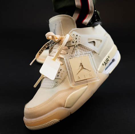 Official Images Off White X Air Jordan 4 Sail House Of Heat
