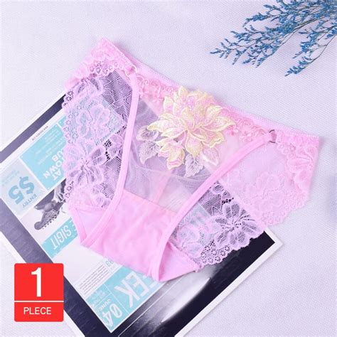 Nightclubs Sexy Chinese Embroidery Lady S Underwear Lace Gauze Seduced Low Waisted Thong Net