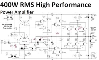 Power amplifier audio circuits, schematics or diagrams. High Performance Power Amplifier 400 Watt in 2020 | Circuit diagram, Audio amplifier, Surround ...
