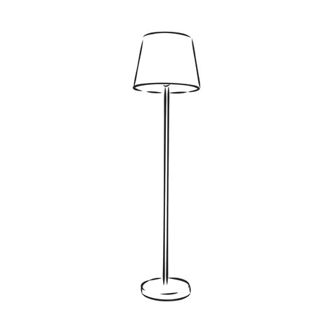 Premium Vector Floor Lamp Sketch Vector Illustration The Object For
