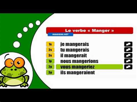 The forms are dû, due, dus, dues. J'apprends la conjugaison # Manger = Conditionnel Présent ...