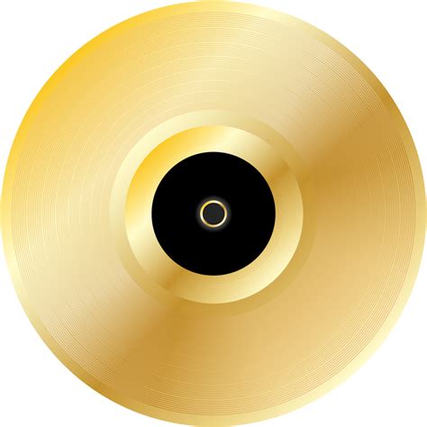 Graphic Transparent Stock Record Transparent Gold Circle Clipart