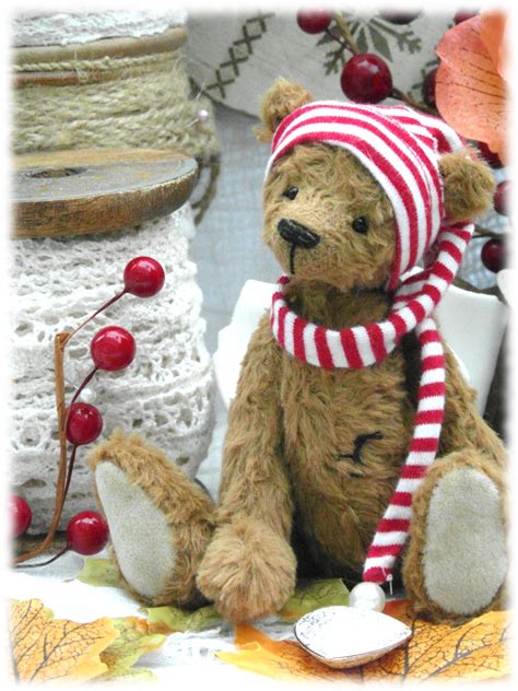 Vintage Chistmas Artist Bear Christmas Teddy Bear Christmas Candy