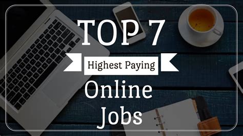 7 Highest Paying Online Jobs Youtube