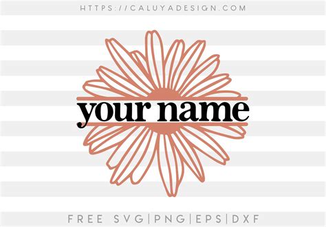 Free Daisy Monogram SVG - CALUYA DESIGN in 2021 | Monogram svg, Svg