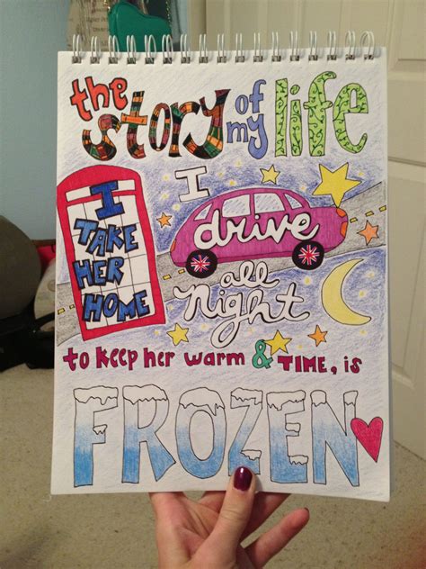 The band that had five. My lyric drawing of Story Of My Life ☺ | Lyric drawings ...