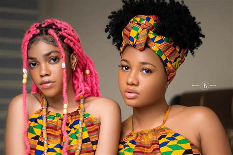 Hot Shots Of Two African Beauties In Kente Prints Fashion Classic Ghana