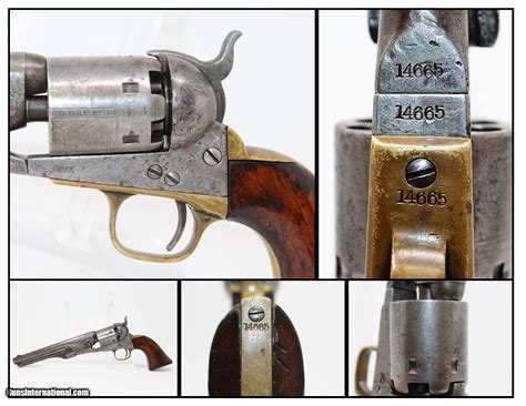 Civil War Antique Colt 1861 Navy 36 Cal Revolver