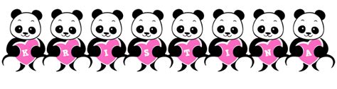 kristina logo name logo generator popstar love panda cartoon soccer america style