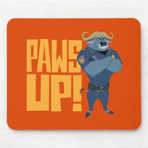 Zootopia Paws Up Mouse Pad