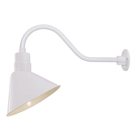 All arms and shade can be painted to one of our 28 powder coated paints. Gooseneck Wall Light 12″ Angle Shade | Barn Pros