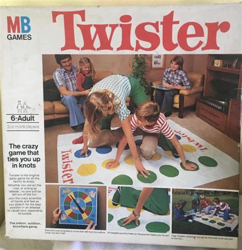 Original 1970s Mb Games Twister Game Boxed La154816