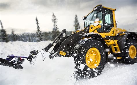 Volvo Wheel Loader Snow Clearing