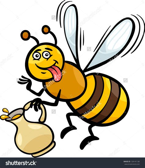 Honey Bee Cartoon Drawing Free Download On Clipartmag