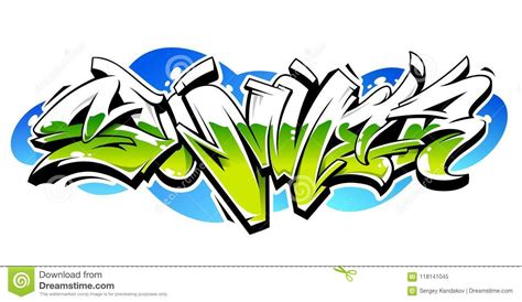 Summer Graffiti Vector Lettering Stock Vector