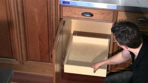 Install Roll Out Shelf To Base Cabinet Deck You