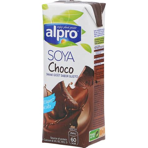 Bebida Alpro Soya Chocolate 25cl Bebidas De Soja Bebidas Vegetais