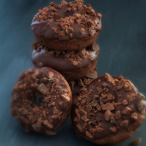 I've been making lots of baked donuts lately! Double Chocolate Baked Donuts