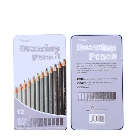 12 Pcs Drawing Sketching Pencil Set Artists Drawing Pencils Set For S