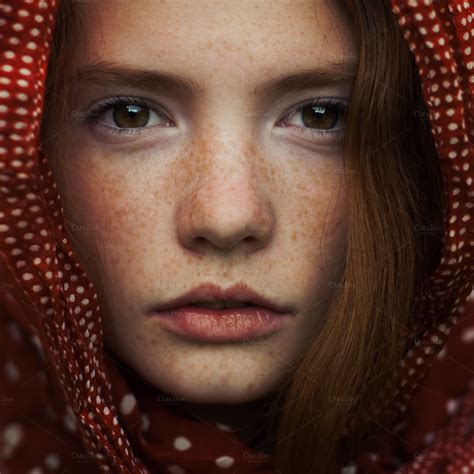 Portrait Of A Girl With Freckles ~ Beauty And Fashion Photos On Creative