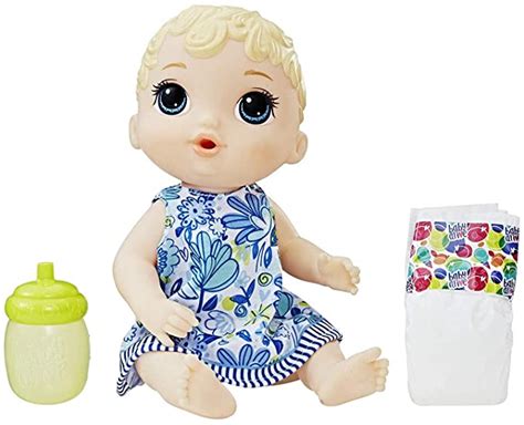 Hasbro E0385 Baby Alive Doll Lil Sips Baby Doll With Blonde Hair That