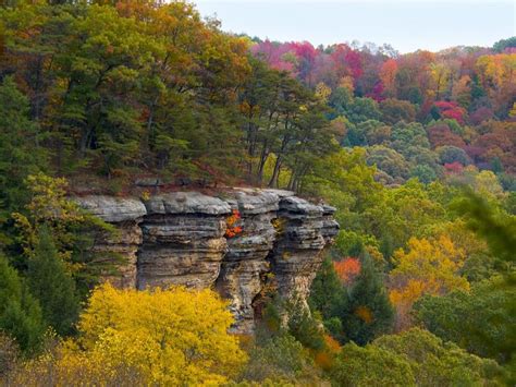 Autumn In Ohio Hocking Hills State Park Landscape Scenic