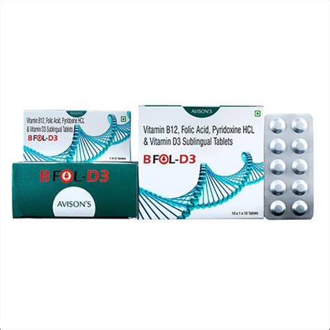 Vitamin B12 Folic Acid Pyridoxine Vitamin D3 Sublingual Tablets At Best