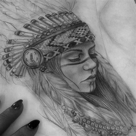 Native American Women Tattoo Drawings Viraltattoo