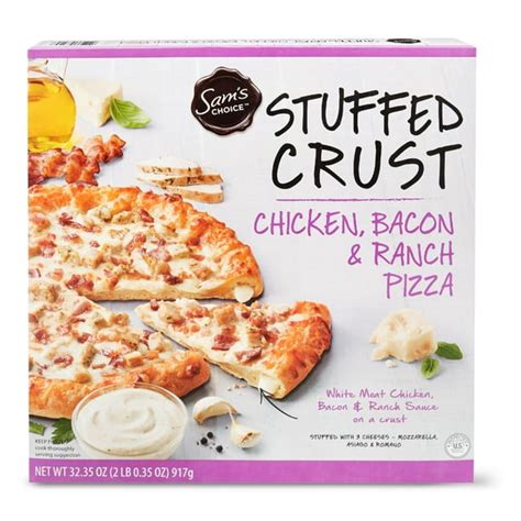Sams Choice Frozen Stuffed Crust Chicken Bacon And Ranch Pizza 3235