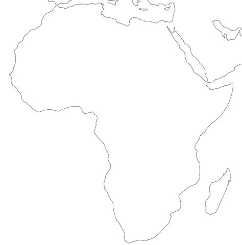 Physical Africa Blank Map Pdf