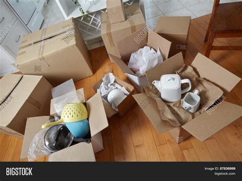 Moving Boxes New House Image And Photo Free Trial Bigstock