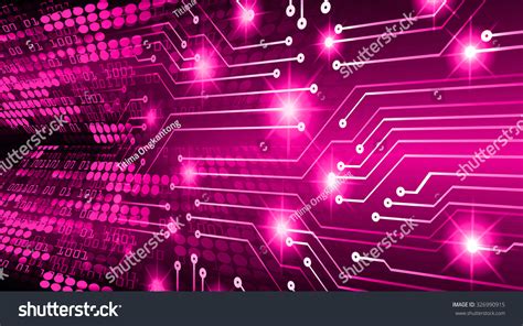 Dark Purple Illustration Of Technology Internet Network Computer