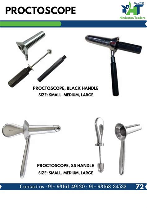 Split Proctoscope Full Half Tappered Cut For Hospital Size Small Medium Large At Rs 999