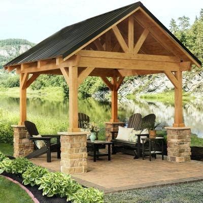 They are near the best selling metal gazebos for sale because they are so practical and good looking. 25 Inspirations of Wood Gazebo Kit
