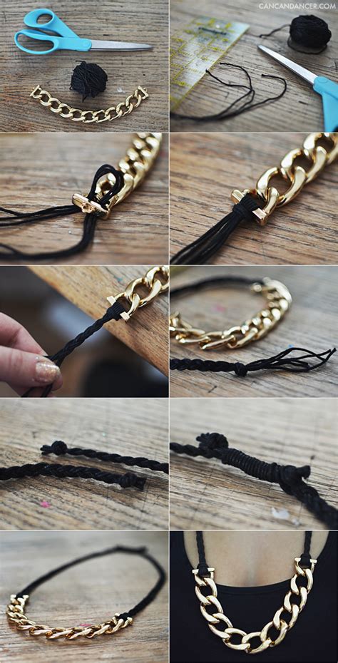 Diy Chain And Braid Necklace Can Can Dancer