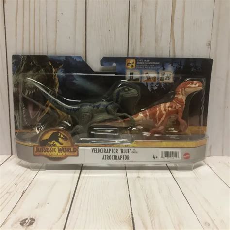 Mattel Jurassic World Dominion Velociraptor Blue Vs Atrociraptor 6 Dino Figures 1499 Picclick
