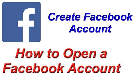 How To Open A Facebook Account Create A Facebook Account Youtube