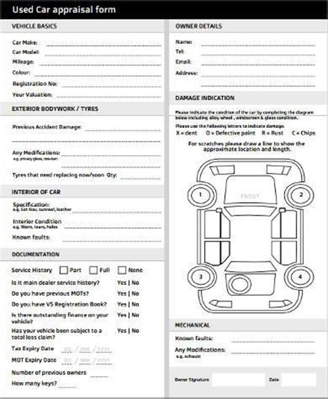 Some car appraisal apps only serve to help dealerships undercut their competitors on price what do the best car appraisal apps have in common? FREE 8+ Car Appraisal Form Samples in PDF | MS Word