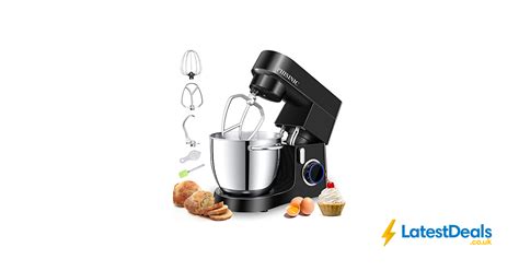Deal Stack Phisinic Stand Mixers For Baking Food Mixer 65l 1800w £