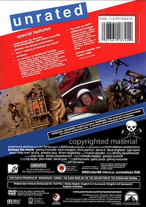 Jackass The Movie Unrated Special Collectors Edition Dvd 2002