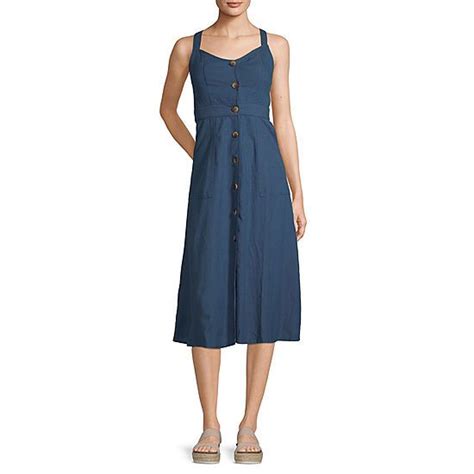 Ana Button Front Convertible Strap Dress Jcpenney In 2020 Strap