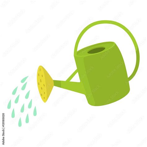 Watering Can Icon Cartoon Illustration Of Watering Can Vector Icon For