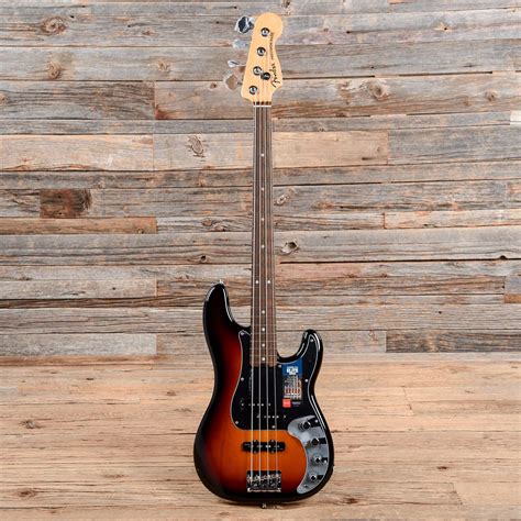 Fender American Elite Precision Bass Sunburst Chicago Music Exchange