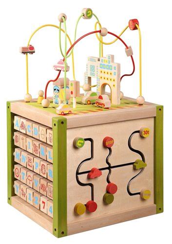Furthermore, this activity center for babies and toddlers is totally safe to use. EverEarth Wooden Activity Cube for Toddlers by Maxim ...