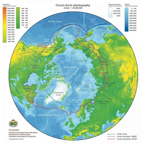 Arctic Map Physiography V2 John Englander Sea Level Rise Expert