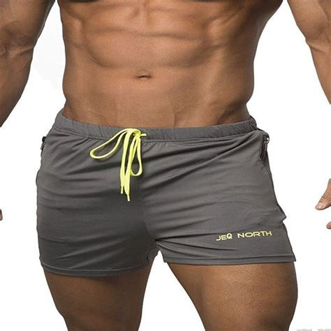 [17 off] 2021 men s solidcolor gym shorts compression short in gray dresslily
