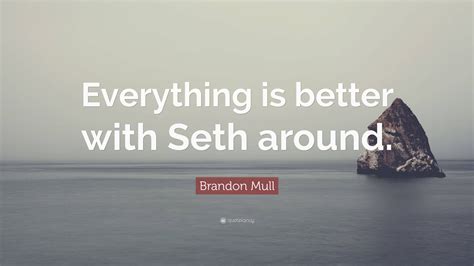 Brandon Mull Quote Everything Is Better With Seth Around