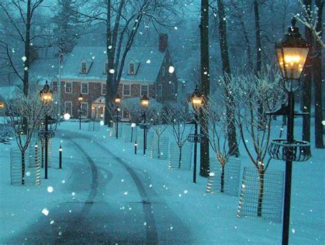 Snowy Evening~ Beautiful Winter Pinterest Winter Scenery Winter