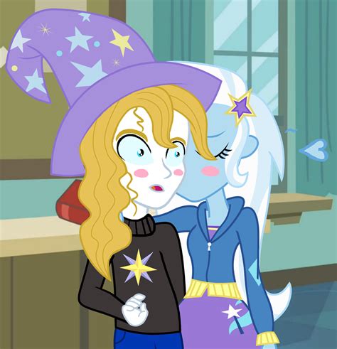 Safe Artist D D Derpibooru Import Prince Blueblood Trixie Equestria Girls