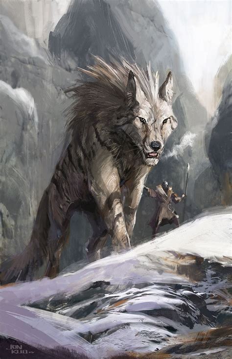 Wolf Of The Mountain Jonathan Kuo Fantasy Beasts Mythical